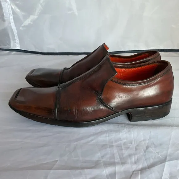Marc Nason Rock Never Dies Leather Italian Slip-on Loafers Men’s Size 8
