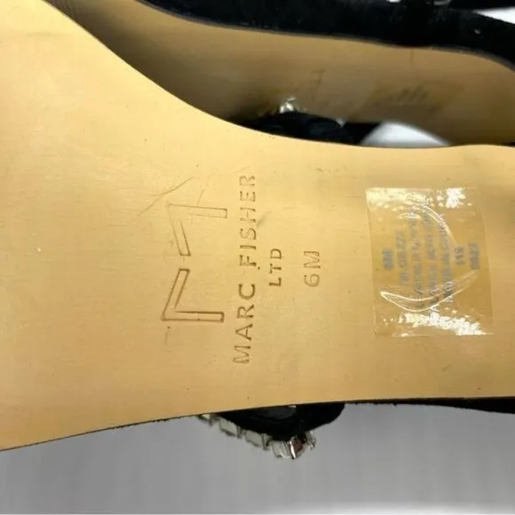 Marc Fisher Women's Dezzi Embellished Strappy High Heel Sandals Size 6 New
