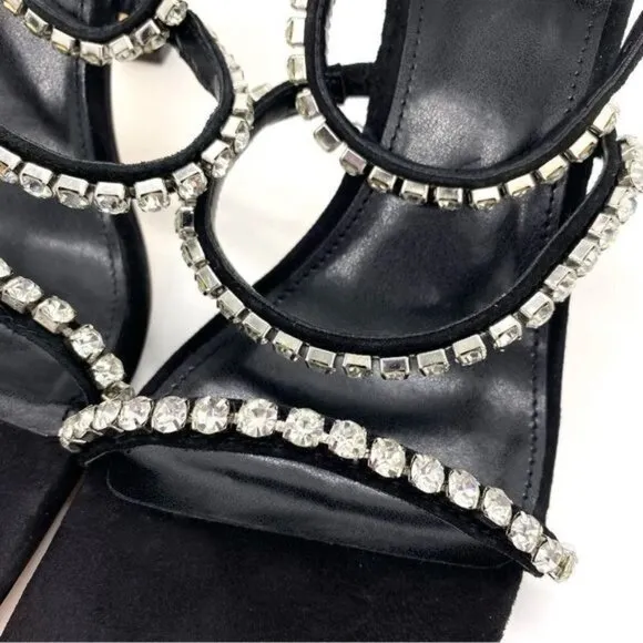 Marc Fisher Women's Dezzi Embellished Strappy High Heel Sandals Size 6 New