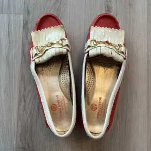 Marc Joseph New York 8 Red White Lexington Golf Loafers