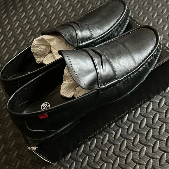 Marc Joseph NY Men's Size 13 Lexington Slip On Loafers Black Napa Leather