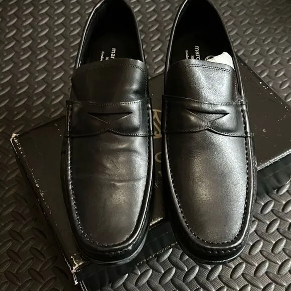 Marc Joseph NY Men's Size 13 Lexington Slip On Loafers Black Napa Leather