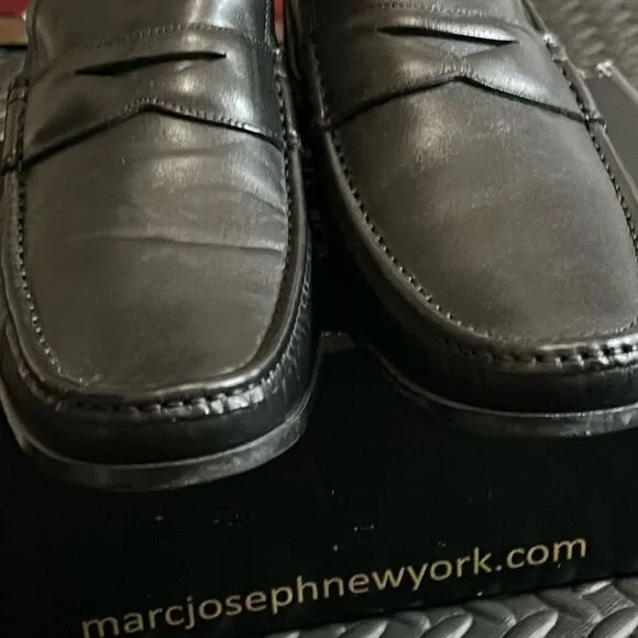 Marc Joseph NY Men's Size 13 Lexington Slip On Loafers Black Napa Leather