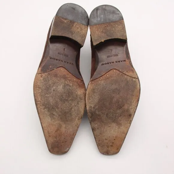 Mark Nason Rock Never Dies Loafers Slip On Brown Leather Men’s Size 8