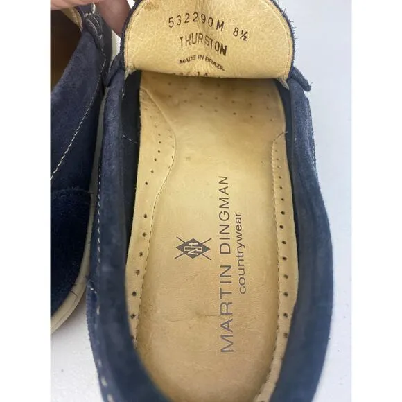 Martin Dingman Countrywear Thruston suede horsebit buckle slip-on loafers 8.5