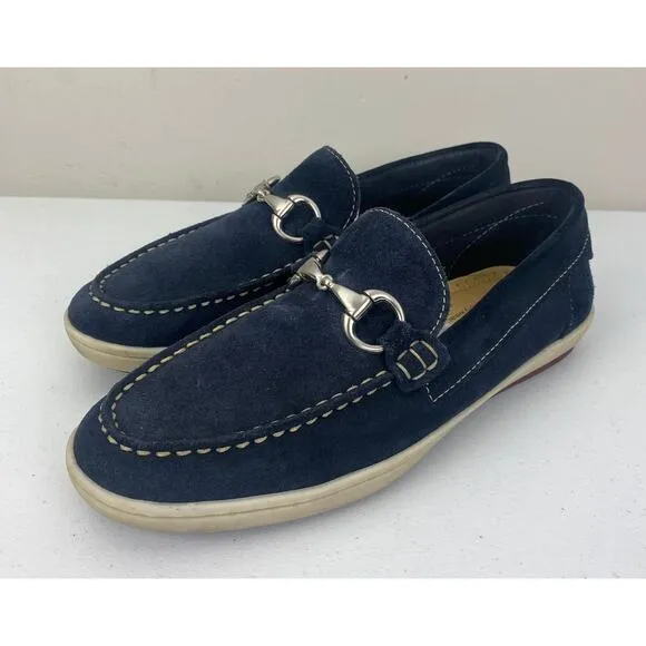 Martin Dingman Countrywear Thruston suede horsebit buckle slip-on loafers 8.5