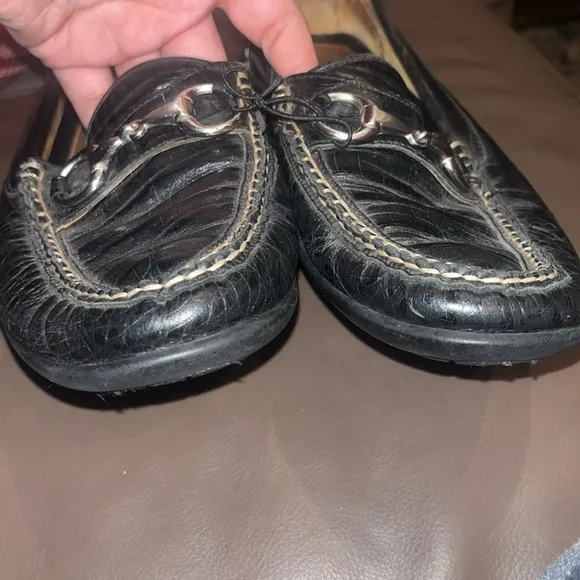 Martin Dingman Horse bit Loafers Size 9 Black