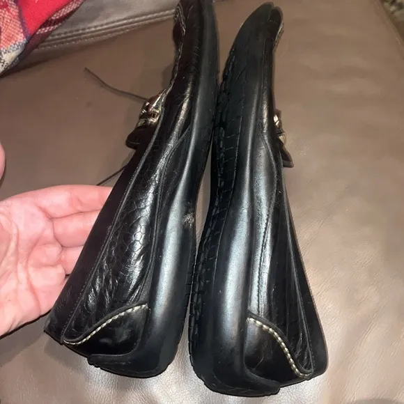 Martin Dingman Horse bit Loafers Size 9 Black