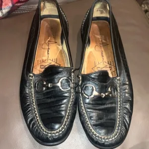 Martin Dingman Horse bit Loafers Size 9 Black