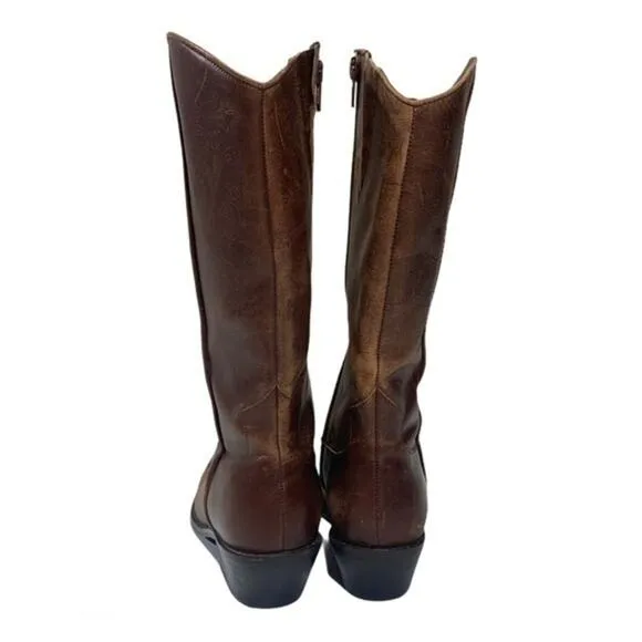 Matisse Embossed Brown Western Boots | Size 6.5M