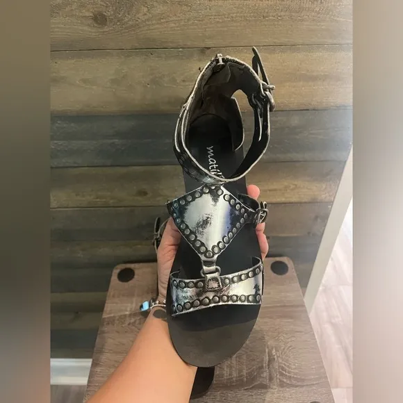 MATISSE ~ Terminator Sandal in Silver Size 7.5