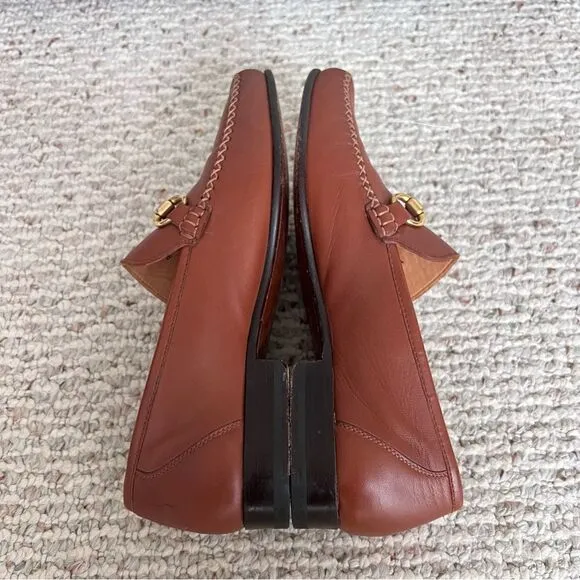 Maus &amp; Hoffman slip on cognac leather men’s loafers