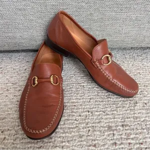 Maus &amp; Hoffman slip on cognac leather men’s loafers