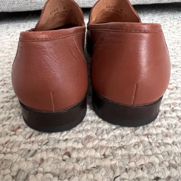 Maus &amp; Hoffman slip on cognac leather men’s loafers