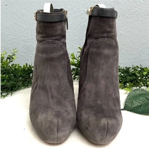 Maxmara stiletto grey suede ankle boots Size 36