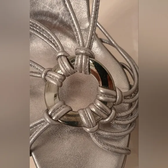 MEMORIAL SALE Christian Louboutin Metallic Sandals