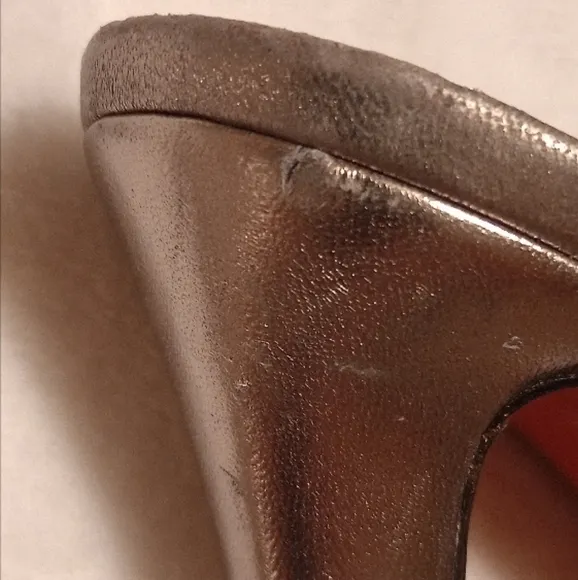 MEMORIAL SALE Christian Louboutin Metallic Sandals