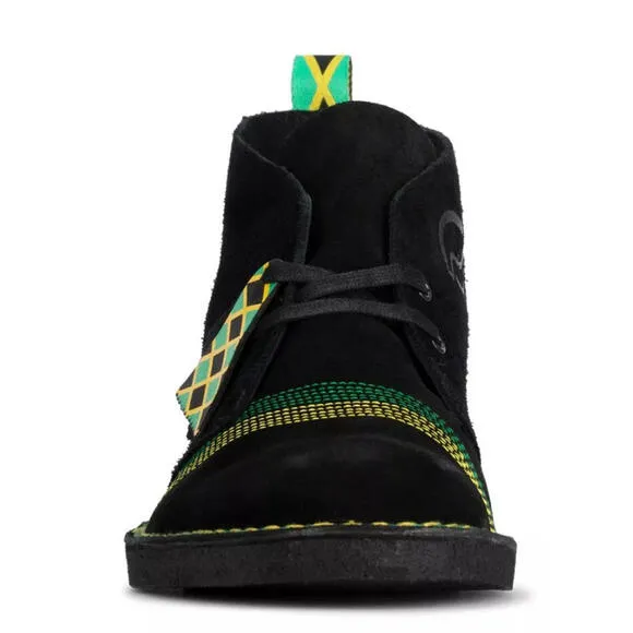 Men CLARKS Originals Men's Jamaica Black Multi Desert Boots Size 7US/6UK/39.5EUR