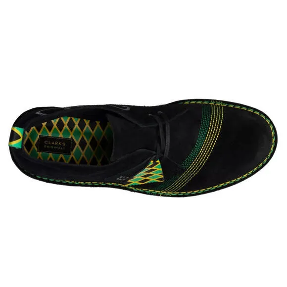 Men CLARKS Originals Men's Jamaica Black Multi Desert Boots Size 7US/6UK/39.5EUR