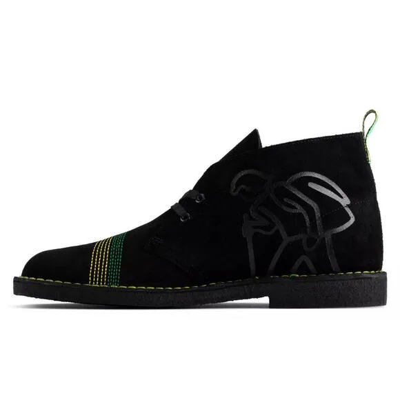 Men CLARKS Originals Men's Jamaica Black Multi Desert Boots Size 7US/6UK/39.5EUR