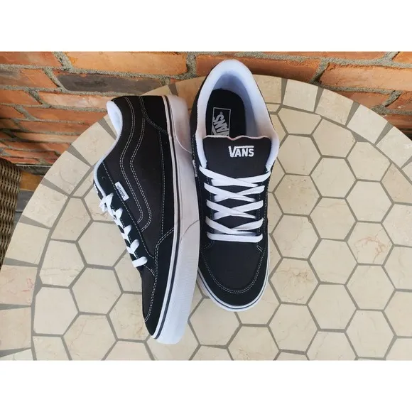 Men Size 11.5 VANS Bearcat Black White Skate Rare Skateboarding Rare