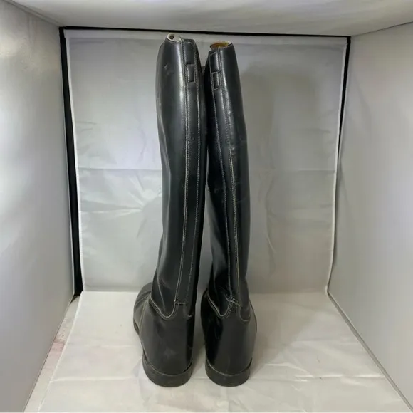 Mens 7.5 English Marlborough black Leather Riding Boots EUC