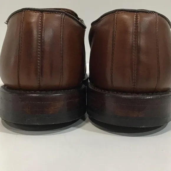 Men’s Allen Edmonds Tan Leather Slip On Loafers Size 7D
