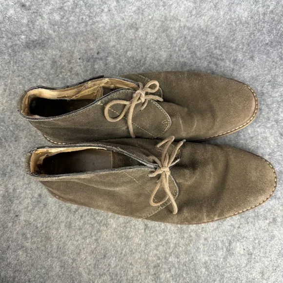 Mens BANANA REPUBLIC Desert Chukka Boots Brown Suede Leather Ankle 12 M