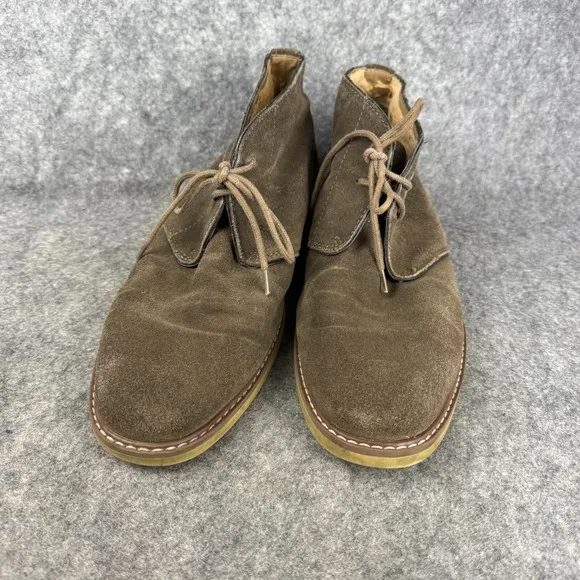 Mens BANANA REPUBLIC Desert Chukka Boots Brown Suede Leather Ankle 12 M