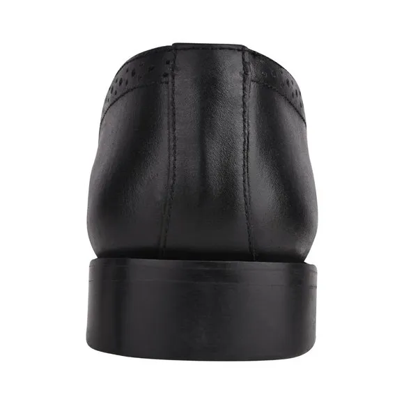 MEN'S Black Tassel Loafer Leather Tassels Shoes