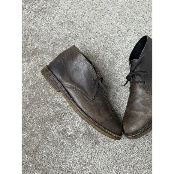 Mens Boots FRAU DESERT BOOTS WITH CREPE SOLE, Made In Italy, Size US 12