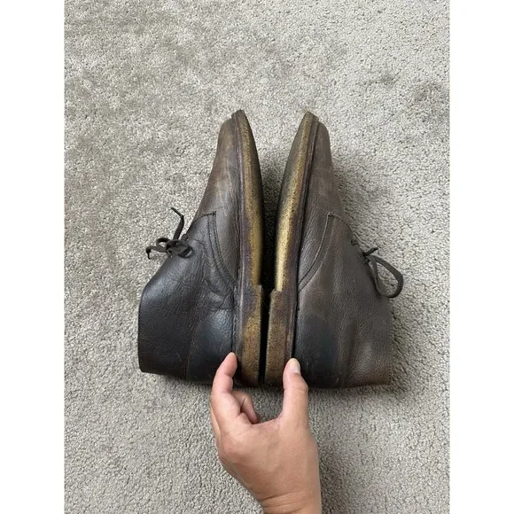 Mens Boots FRAU DESERT BOOTS WITH CREPE SOLE, Made In Italy, Size US 12