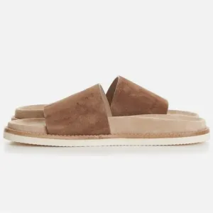 Men's Brown Suede Slide Sandals/ Euro number: 41