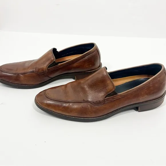 Men's Cole Haan Lenox Hill Venetian Slip On Brown Leather Loafers Size 11