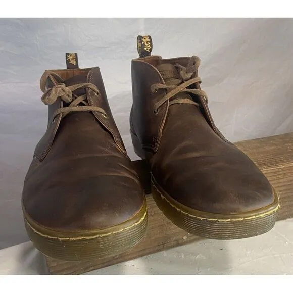 Men's Dr. Martin  Brown Leather‎ Cabrillo Crazy Horse Desert Boots-Size 12M