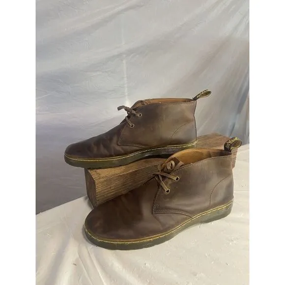 Men's Dr. Martin  Brown Leather‎ Cabrillo Crazy Horse Desert Boots-Size 12M