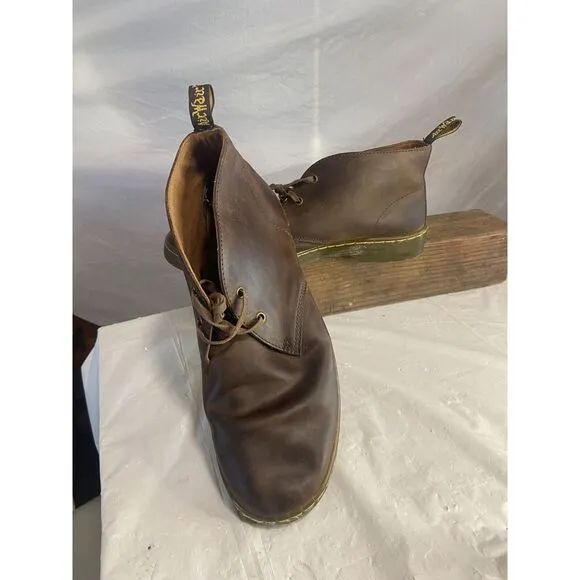 Men's Dr. Martin  Brown Leather‎ Cabrillo Crazy Horse Desert Boots-Size 12M