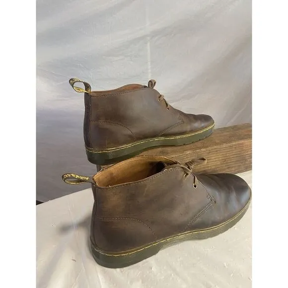 Men's Dr. Martin  Brown Leather‎ Cabrillo Crazy Horse Desert Boots-Size 12M