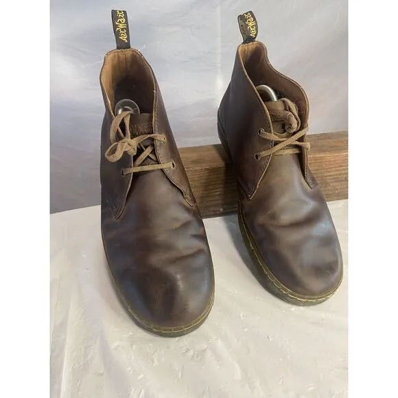 Men's Dr. Martin  Brown Leather‎ Cabrillo Crazy Horse Desert Boots-Size 12M