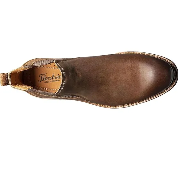 Men's Florsheim, Chalet Gore Brown Leather Boots