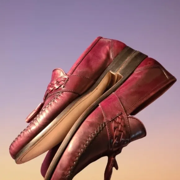 Mens Forte Moda Leather Loafers with Tassels