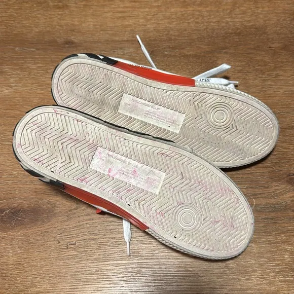 Men’s OFF WHITE Low Vulcanized Canvas Sneakers (Size 42)