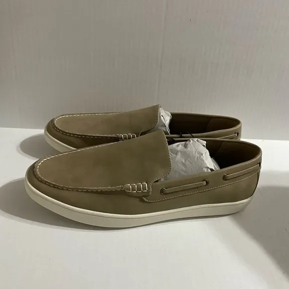 Men's Tan Loafers St John’s Bay Logan 12M Sand New In Box