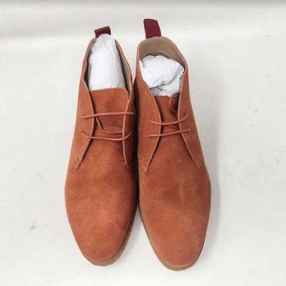 Men's US 8 Ted Baker Appell desert suede boots in Burnt Red 251145