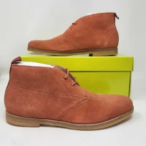 Men's US 8 Ted Baker Appell desert suede boots in Burnt Red 251145