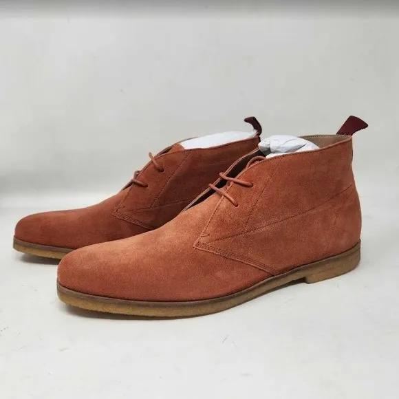 Men's US 8 Ted Baker Appell desert suede boots in Burnt Red 251145