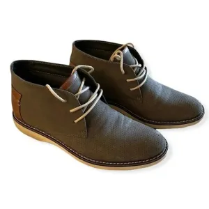 Men's Gray Leander Lace Up Chukka Boots Casual Shoes, 7.5 M