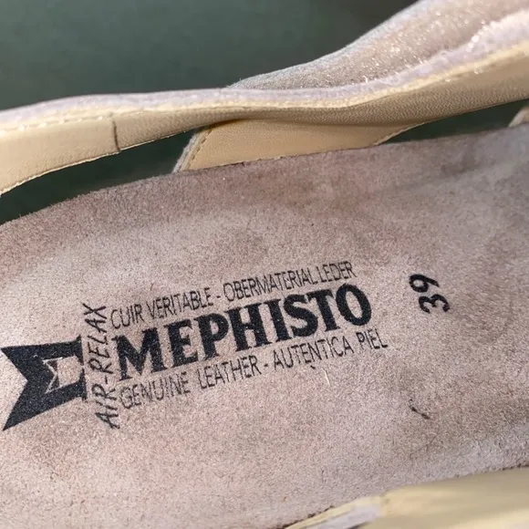 Mephisto agave light sand bucksoft jaguar women comfort sandals NWB 9