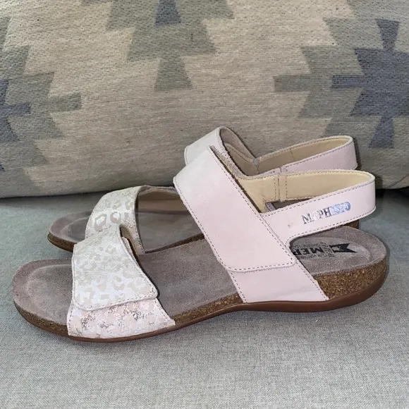 Mephisto agave light sand bucksoft jaguar women comfort sandals NWB 9