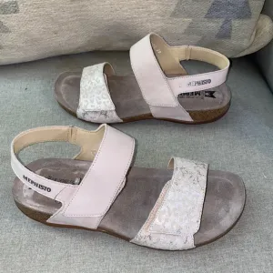 Mephisto agave light sand bucksoft jaguar women comfort sandals NWB 9
